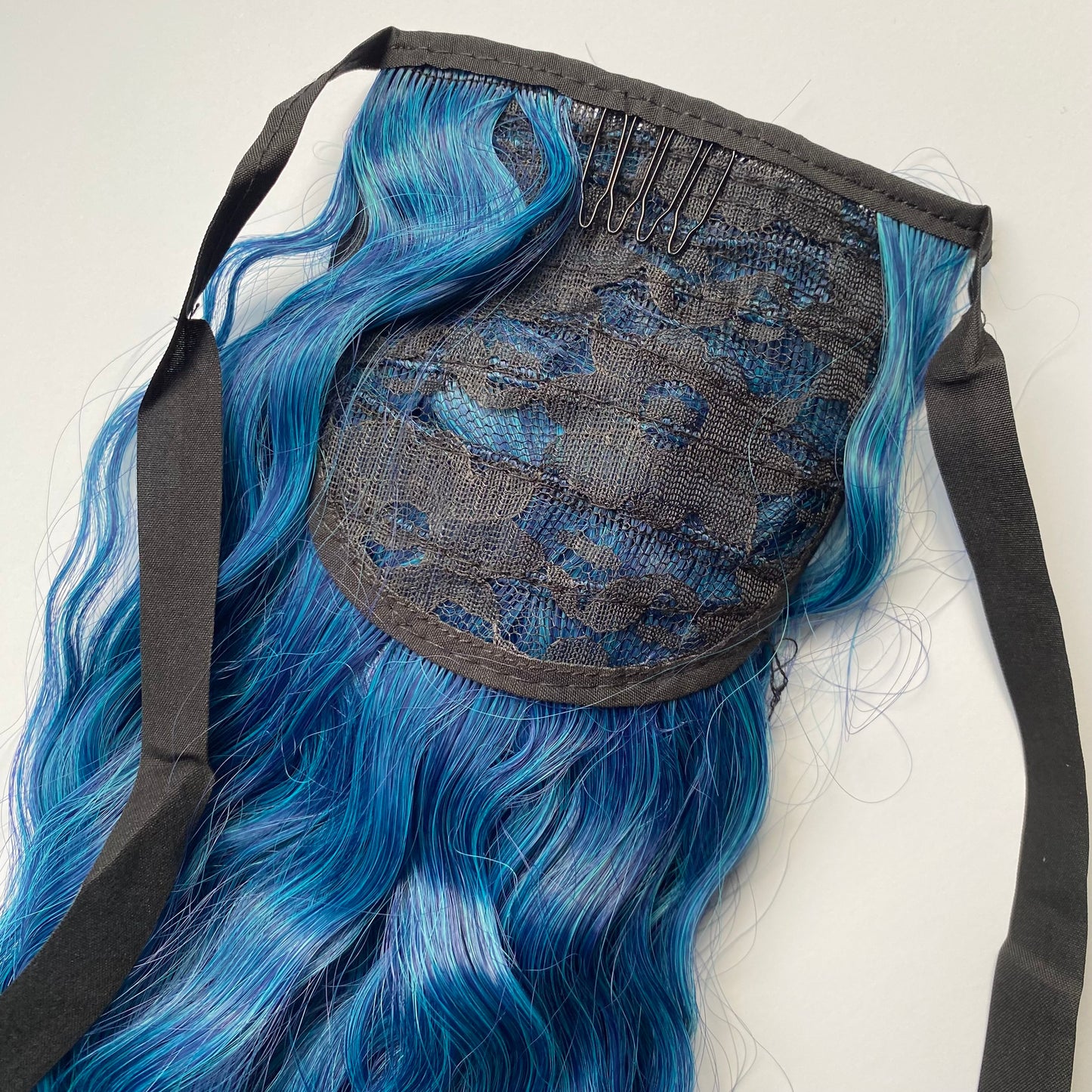 Athena | Blue & Green Ombre Wavy Hair