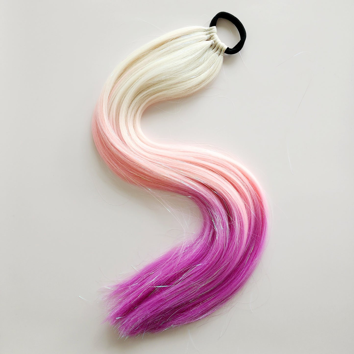 Delphine | Blonde, Pink & Purple Tinsel Hair