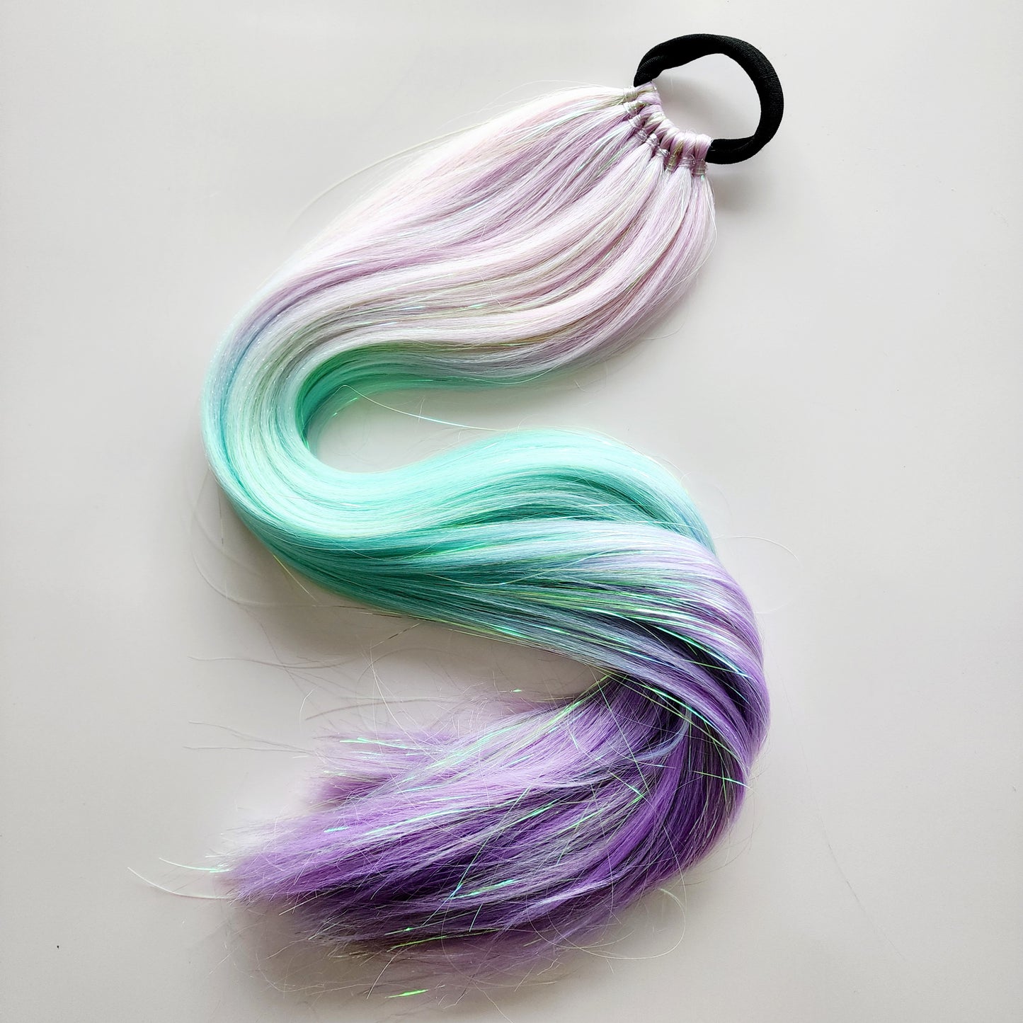 Karina | Lilac, Mint & Purple Tinsel Hair