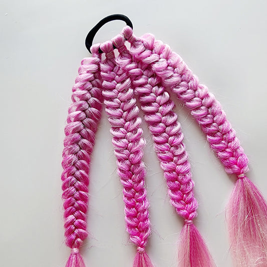 Fishtail Braids (seconds) | Pink Ombre