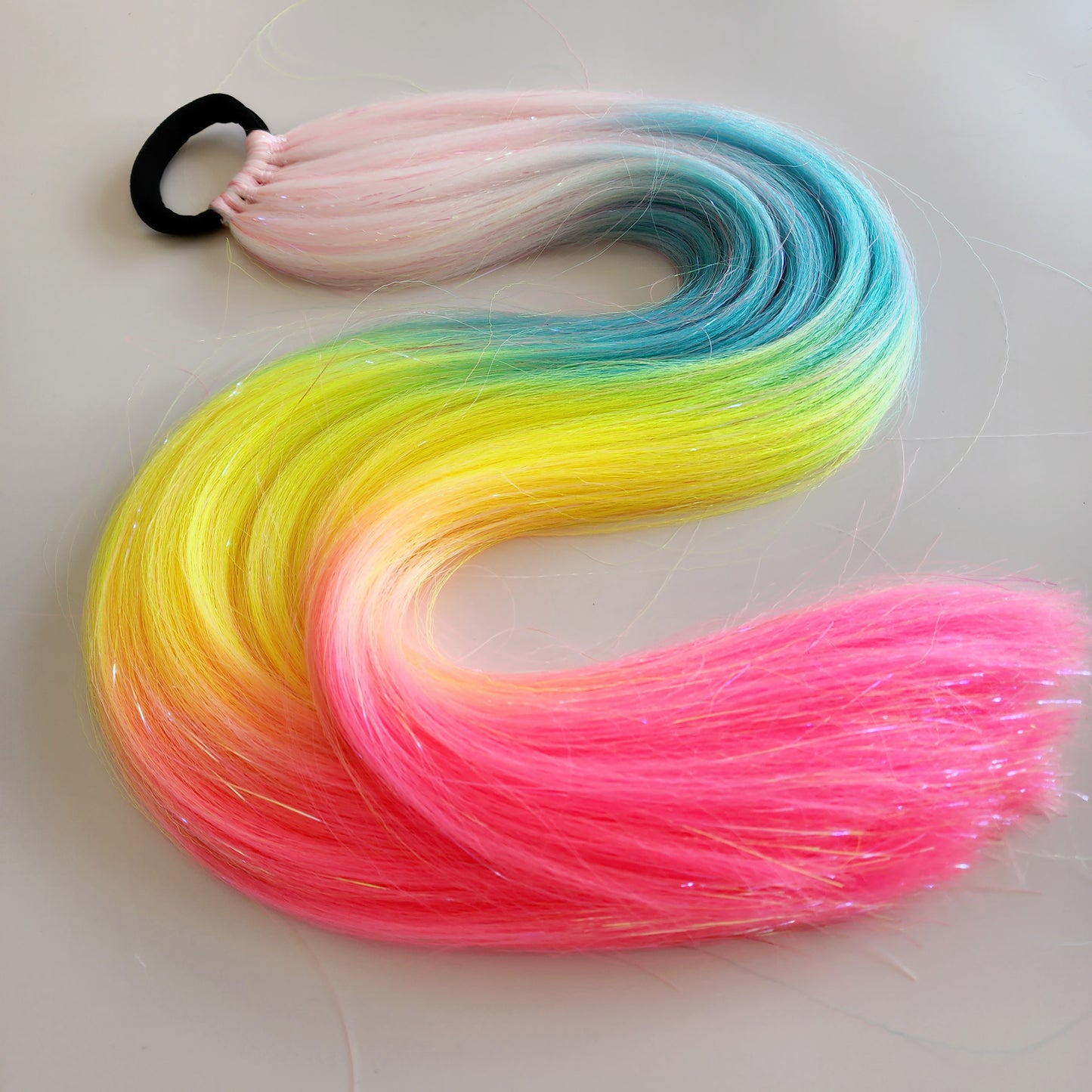 Indira | Rainbow Tinsel Hair