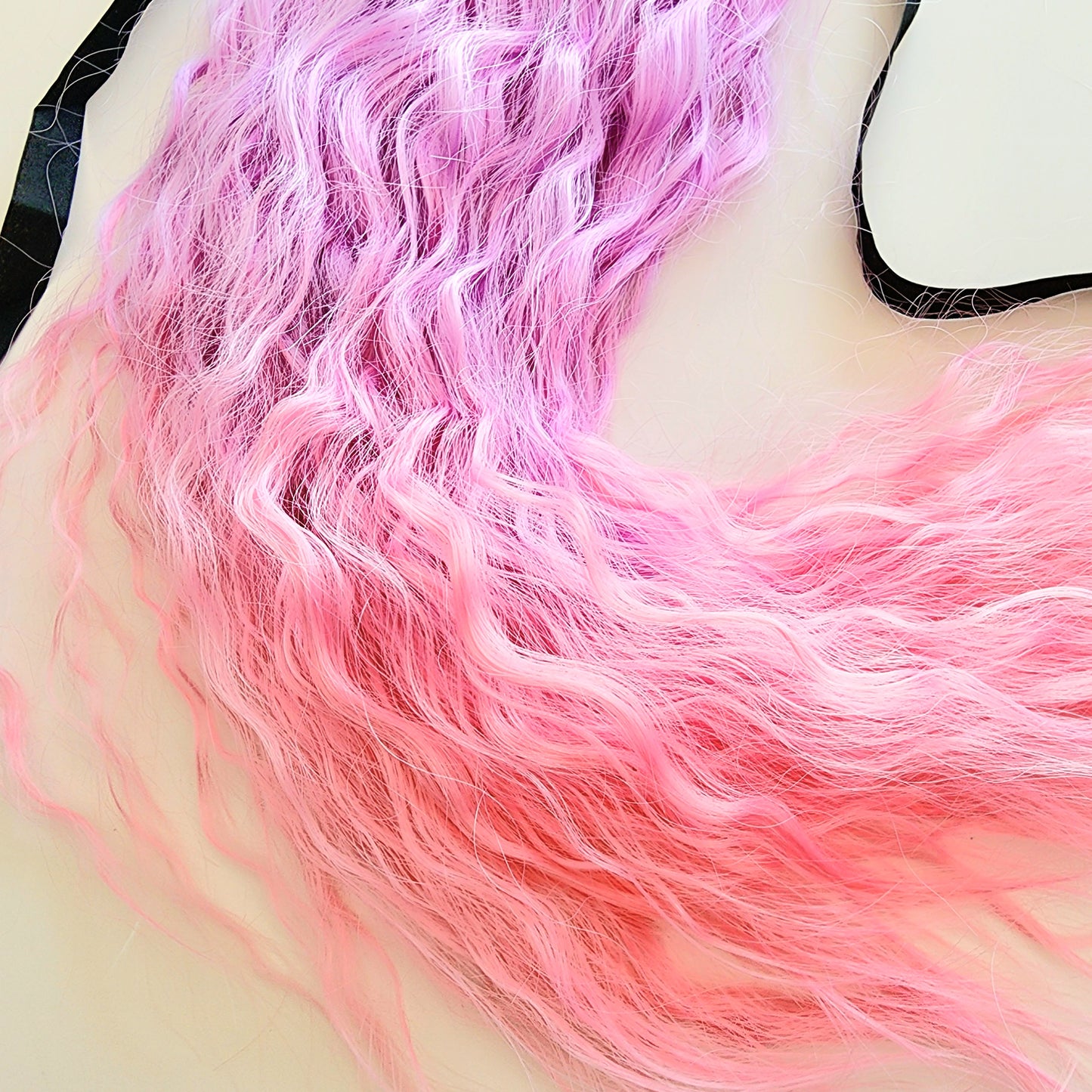 Thalia | Lilac & Pink Ombre Wavy Hair