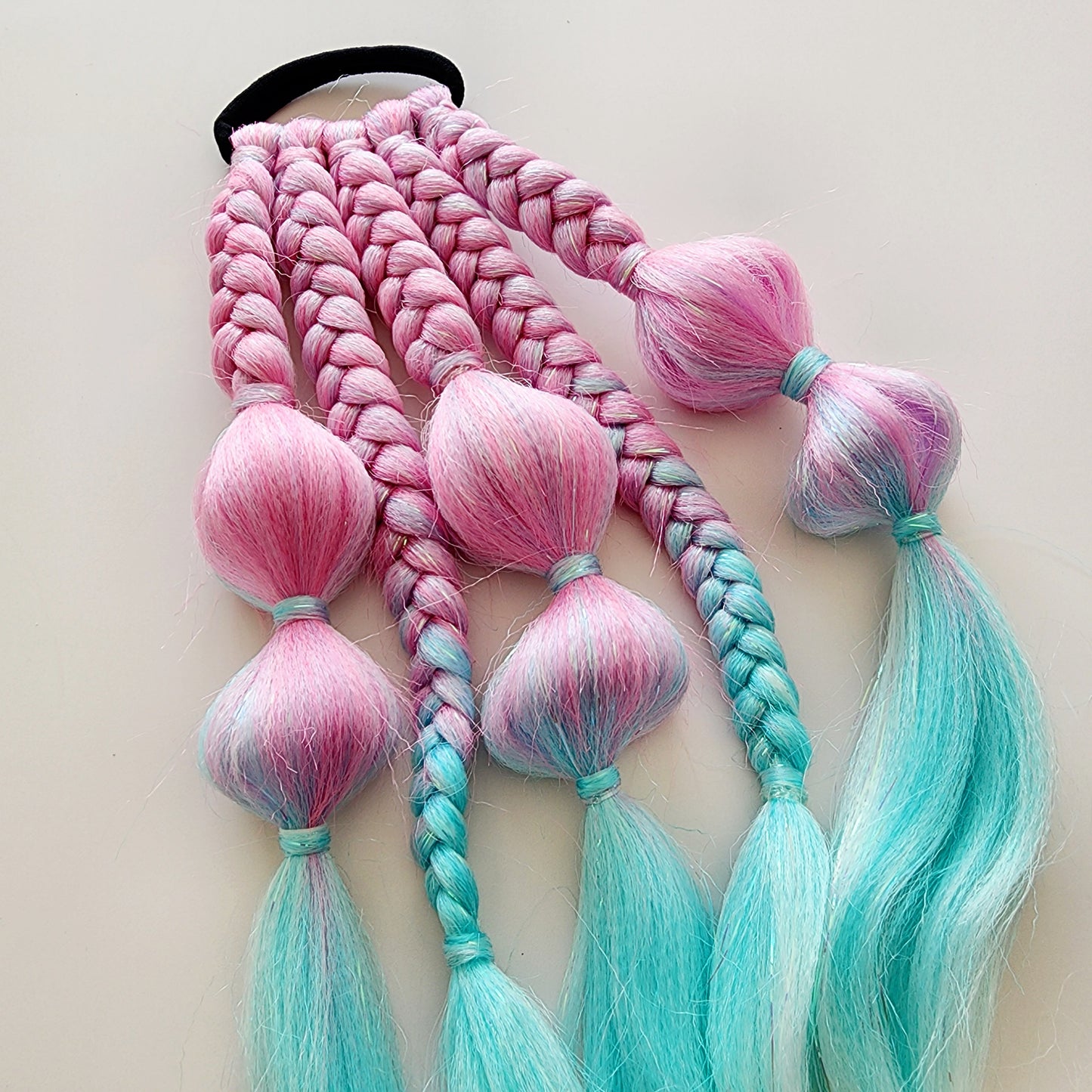 Bubble Braids (seconds) | Pink, Blue & White