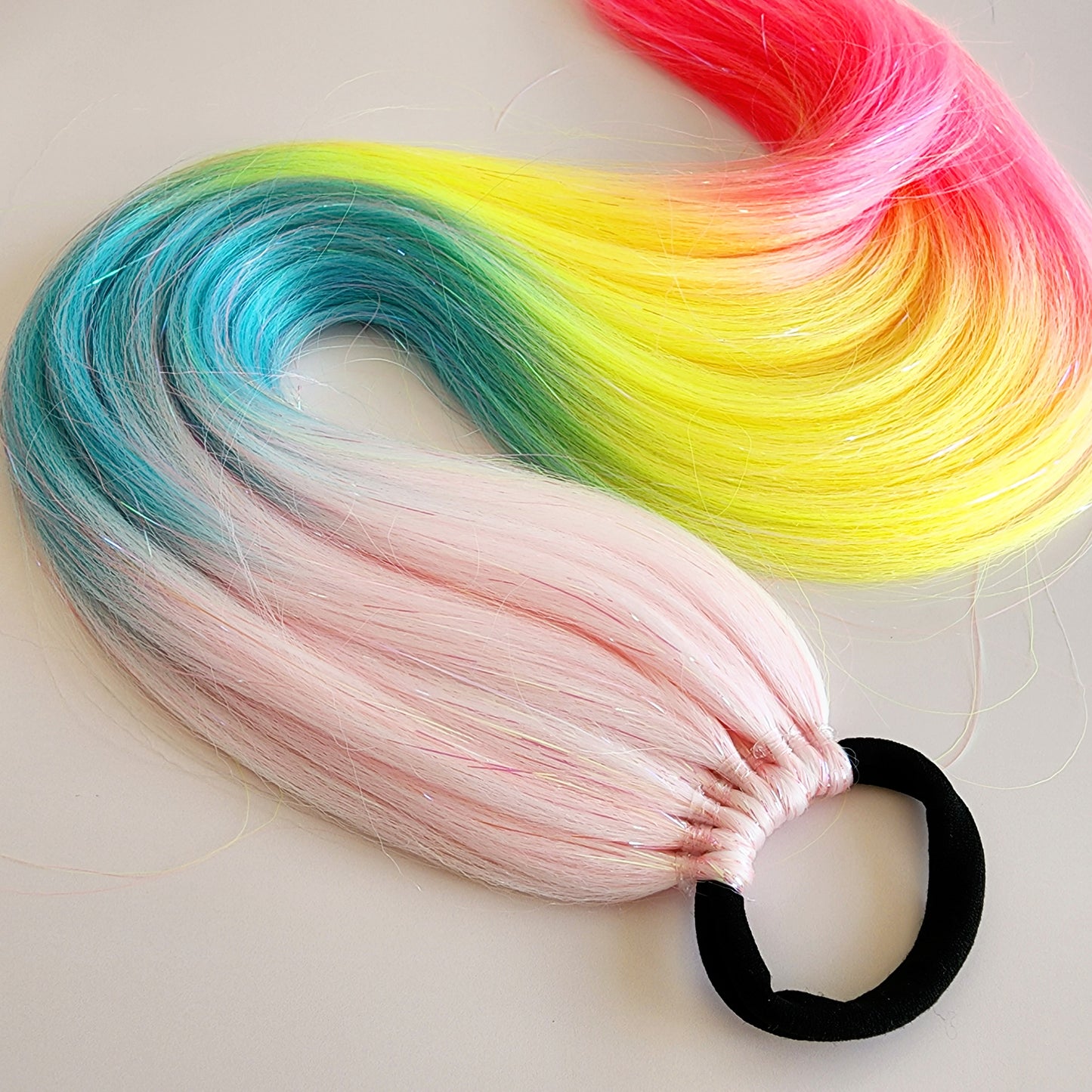 Indira | Rainbow Tinsel Hair