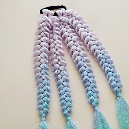 Fishtail Braids(seconds) | Lilac & Blue