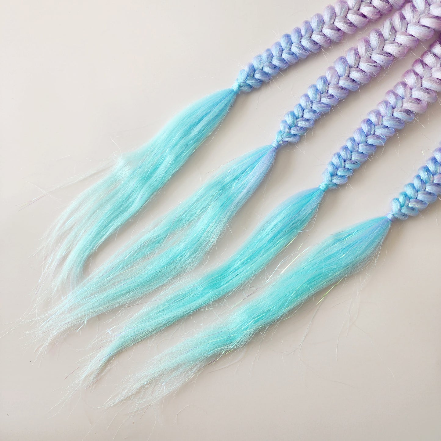 Fishtail Braids(seconds) | Lilac & Blue