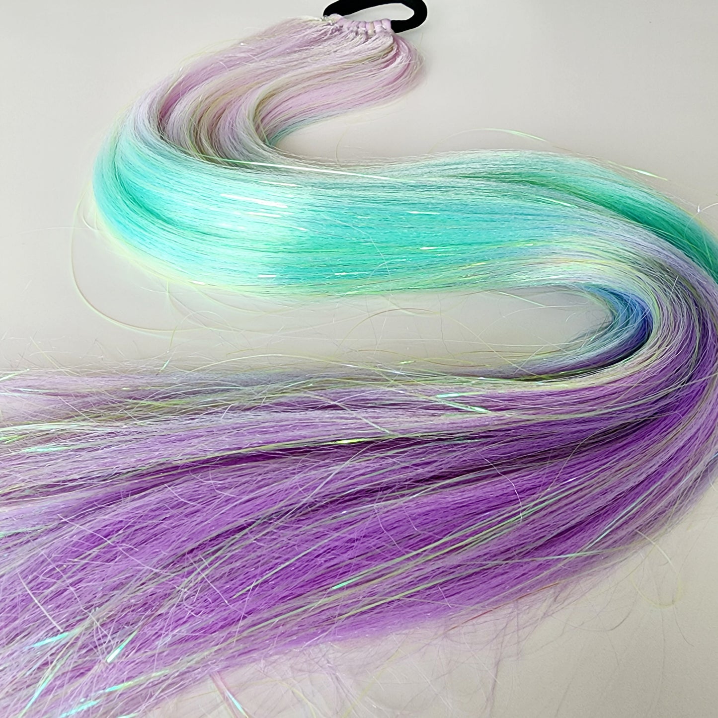 Karina | Lilac, Mint & Purple Tinsel Hair