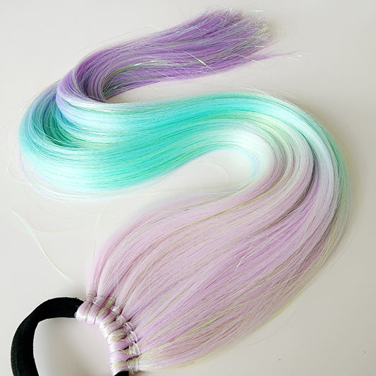 Karina | Lilac, Mint & Purple Tinsel Hair