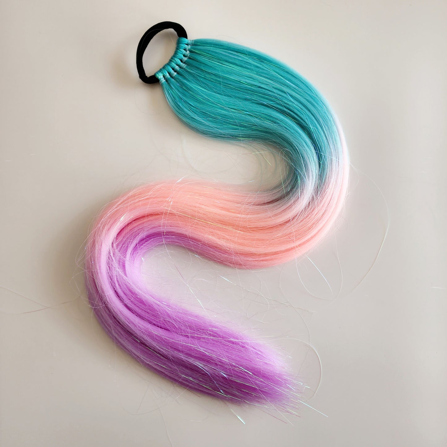 Lorelei | Aqua, Pink & Purple Tinsel Hair